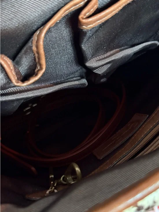 Jessica Simpson Python-Print Satchel - Picture 8 of 9